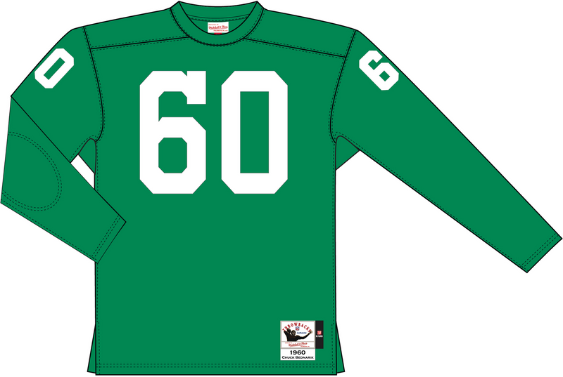Mitchell & Ness Chuck Bednarik Philadelphia Eagles 1960 Kelly Green Dark Jersey