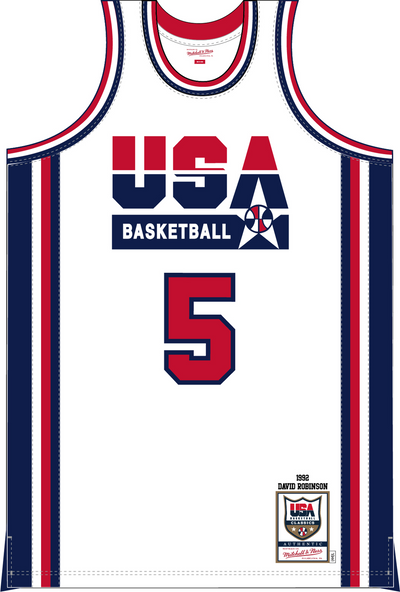 Mitchell & Ness David Robinson Team USA 1992 White Authentic Jersey