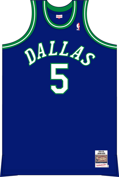 Mitchell & Ness Jason Kidd Dallas Mavericks 1994 Royal Authentic Jersey