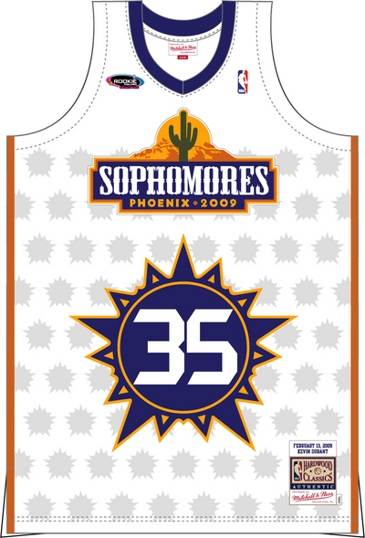 Mitchell & Ness Kevin Durant Sophomore Team 2009 White Authentic Jersey Rookie Game