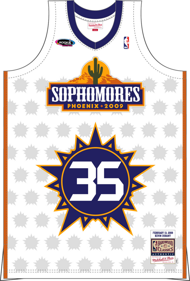 Mitchell & Ness Kevin Durant Sophomore Team 2009 White Authentic Jersey Rookie Game