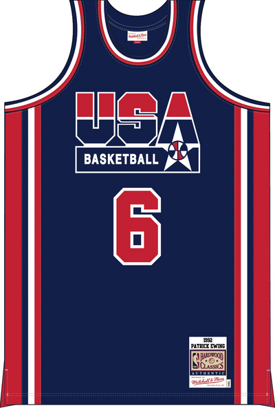 Mitchell & Ness Patrick Ewing Team USA 1992 Navy Authentic Jersey