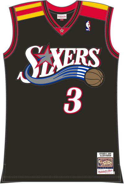 Mitchell & Ness Allen Iverson Philadelphia 76ers 2006 Black Authentic Jersey