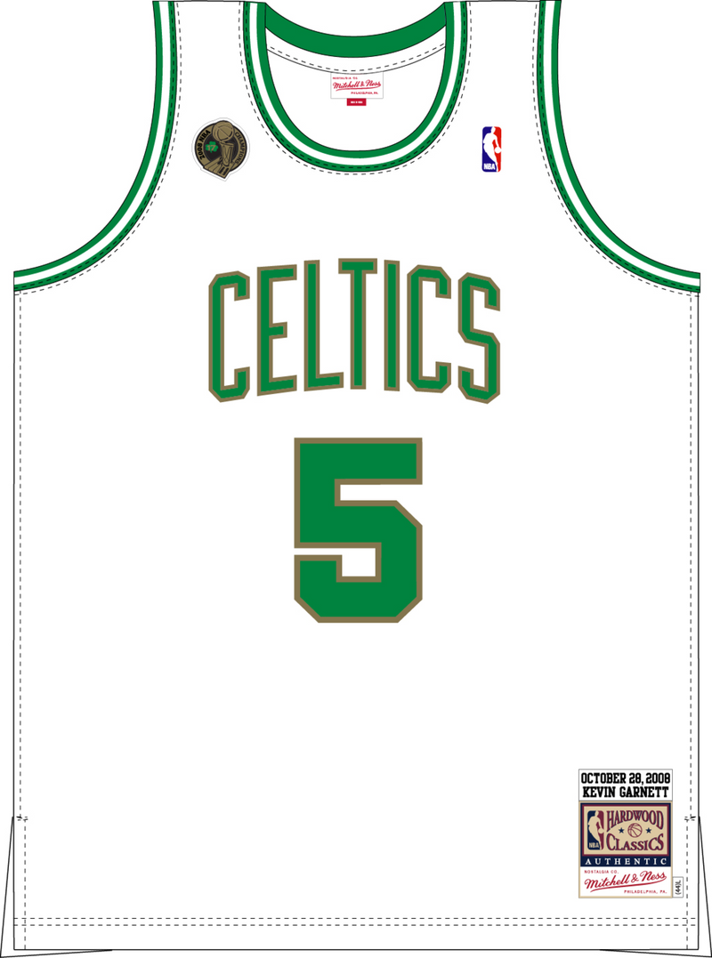 Mitchell & Ness Kevin Garnett Boston Celtics 2008 White Authentic Jersey