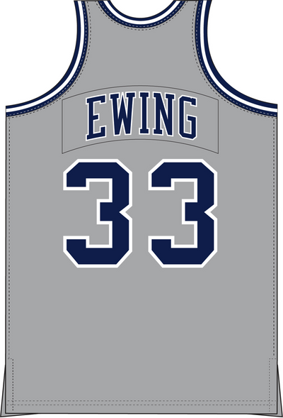 Mitchell & Ness Patrick Ewing Georgetown University 1983 Chrome Dark Jersey Hoyas