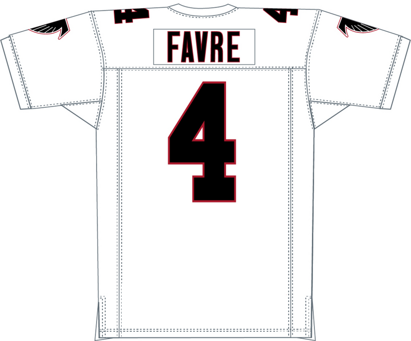 Mitchell & Ness Brett Favre Atlanta Falcons 1991 White Authentic Jersey