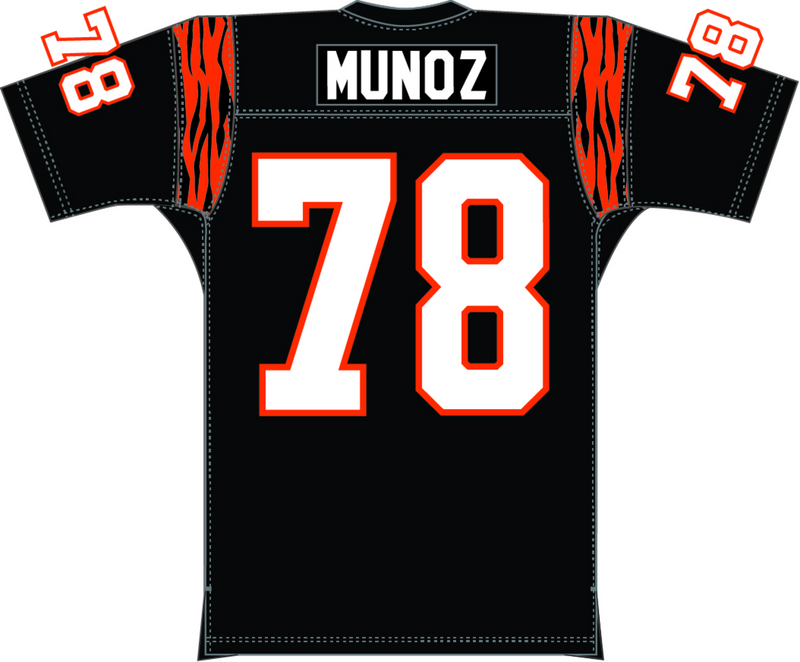 Mitchell & Ness Anthony Munoz Cincinnati Bengals 1981 Black Dark Jersey