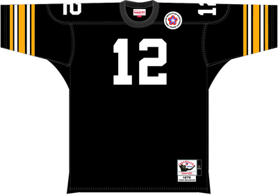 Mitchell & Ness Terry Bradshaw Pittsburgh Steelers 1975 Black Authentic Jersey