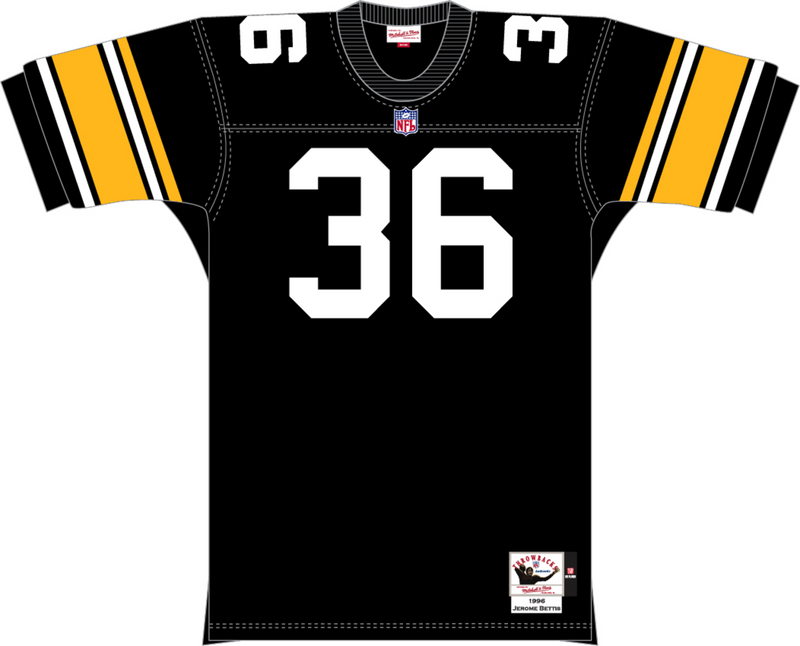 Mitchell & Ness Jerome Bettis Pittsburgh Steelers 1996 Black Authentic Jersey
