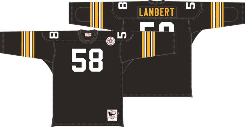 Mitchell & Ness Jack Lambert Pittsburgh Steelers 1975 Black Authentic Jersey