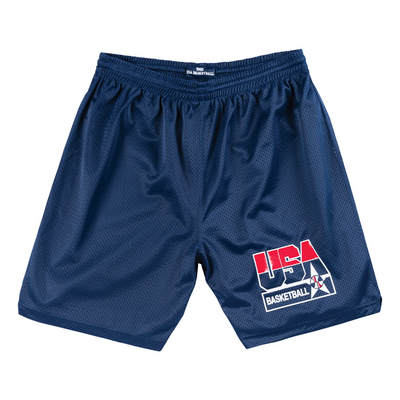 Mitchell & Ness Team USA 1992 Navy Basketball Practice Shorts