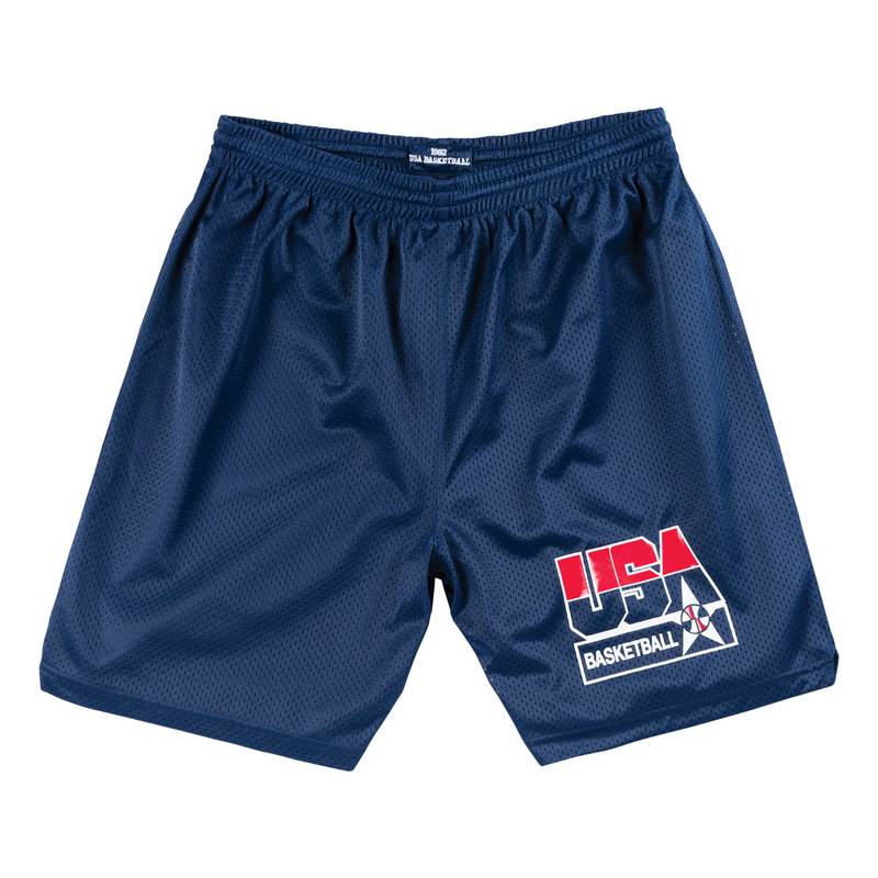 Mitchell & Ness Team USA 1992 Navy Basketball Practice Shorts