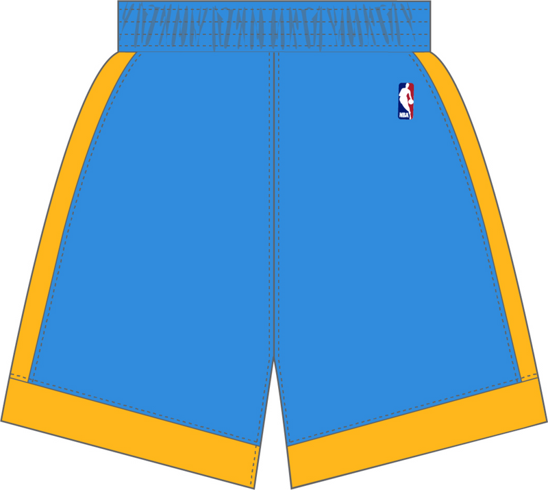 Mitchell & Ness Los Angeles Lakers 2001 Columbia Blue Authentic Shorts
