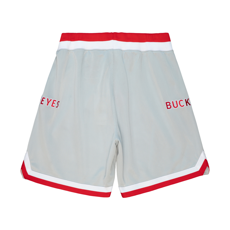 Mitchell & Ness Ohio State Buckeyes 1991 Silver Alternate Shorts