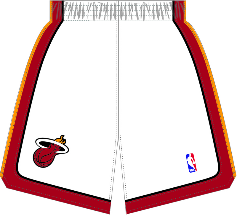 Mitchell & Ness Miami Heat 2005 White Shorts