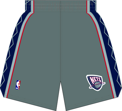 Mitchell & Ness New Jersey Nets 2004 Pewter Grey Alternate Shorts