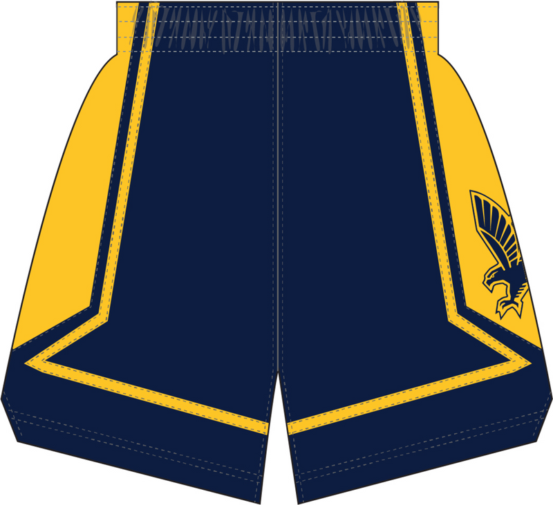 Mitchell & Ness Marquette University 2002 Astros Blue Dark Shorts Golden Eagles