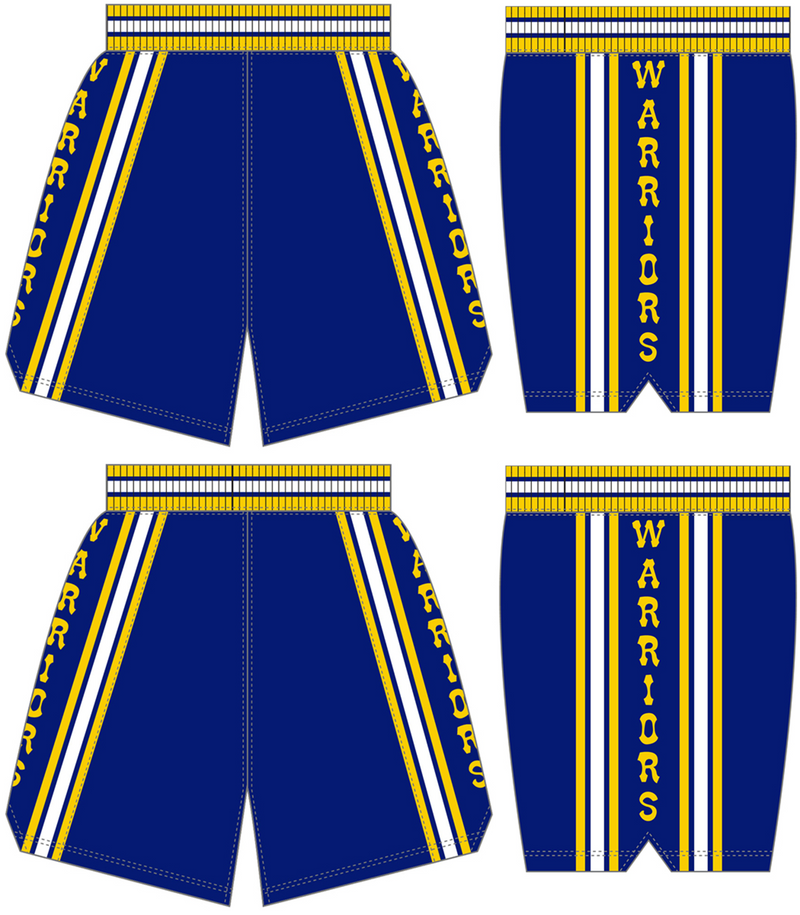 Mitchell & Ness Golden State Warriors 1981-82 Royal Authentic Road Shorts