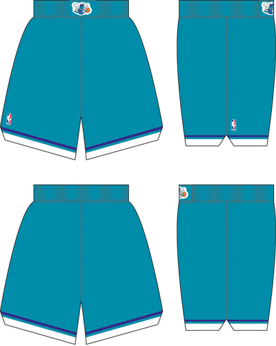Mitchell & Ness Charlotte Hornets 1992-93 Teal Authentic Road Shorts