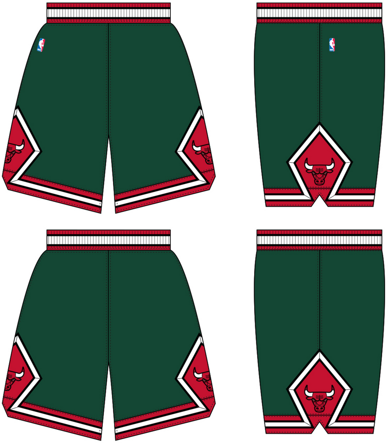 Mitchell & Ness Chicago Bulls 2008-09 Authnetic Green Week Shorts