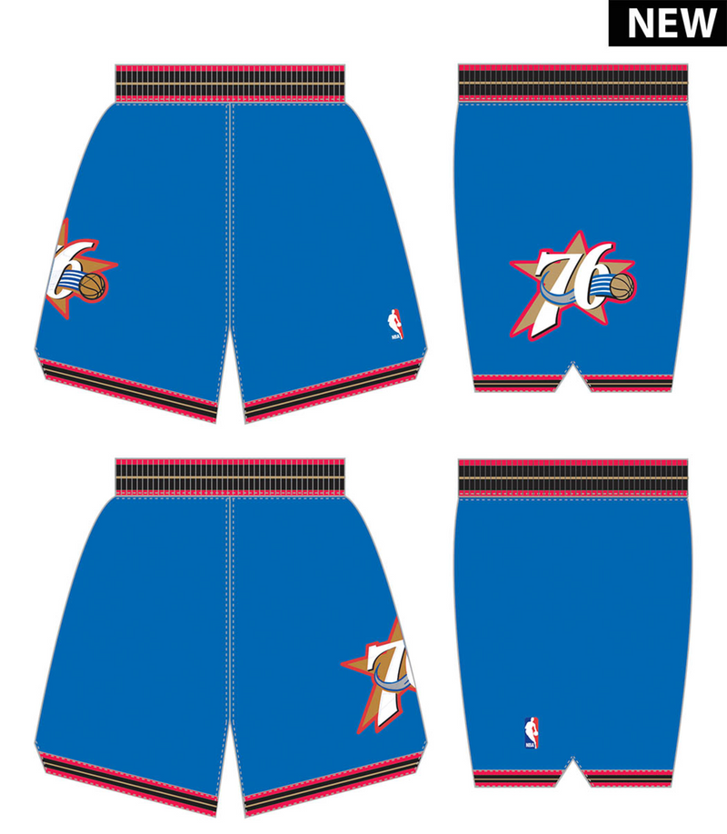 Mitchell & Ness Philadelphia 76ers 1999-00 Royal Authentic Alternate Shorts
