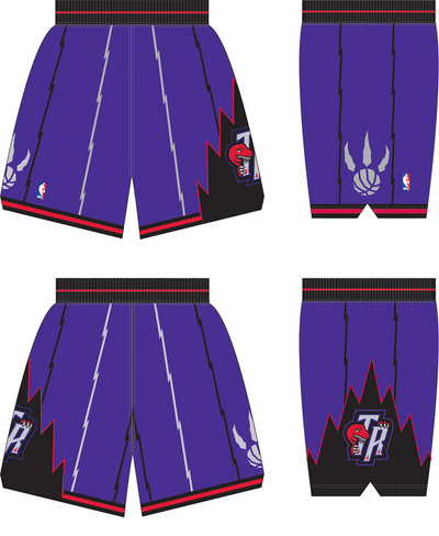 Mitchell & Ness Toronto Raptors 1998-99 Purple Authentic Road Shorts