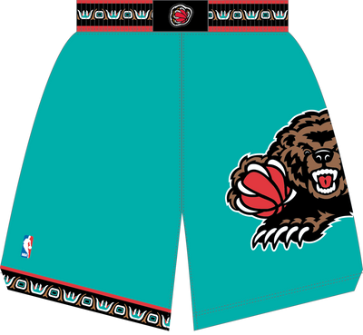 Mitchell & Ness Vancouver Grizzlies 1995-96 Teal Authentic Road Shorts