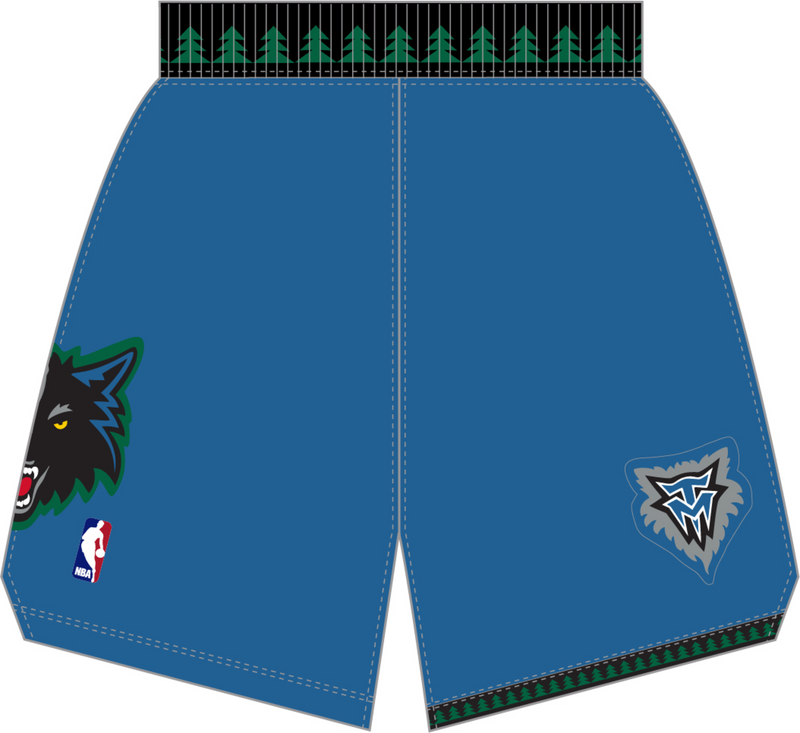 Mitchell & Ness Minnesota Timberwolves 2003-04 Royal Authentic Road Shorts
