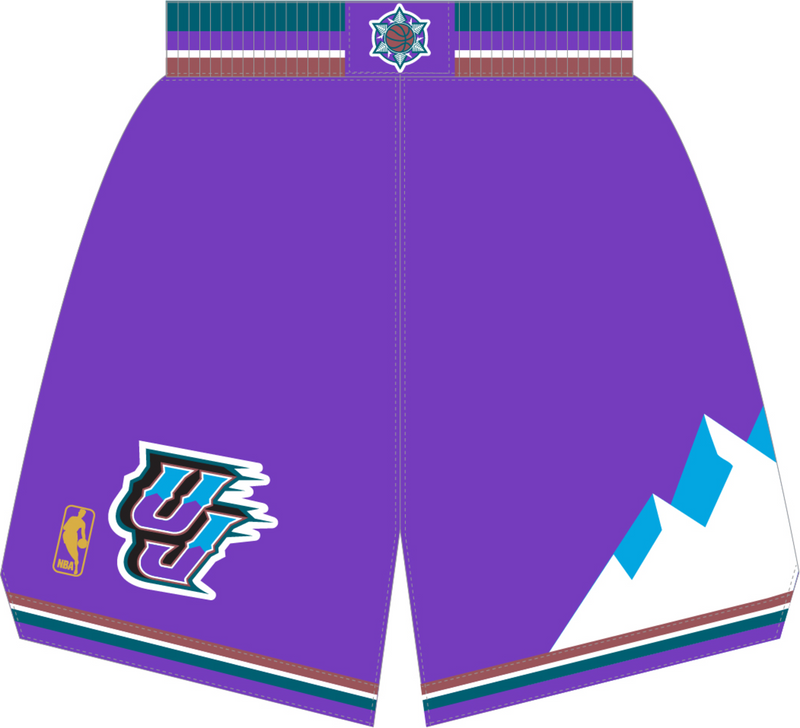 Mitchell & Ness Utah Jazz 1996-97 Purple Authentic Shorts