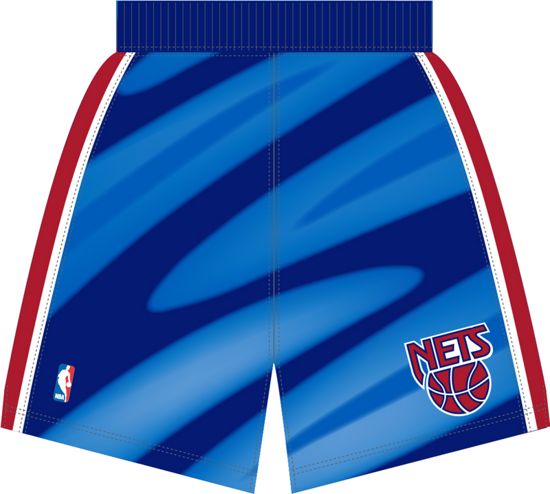 Mitchell & Ness New Jersey Nets 1990 Royal Authentic Shorts
