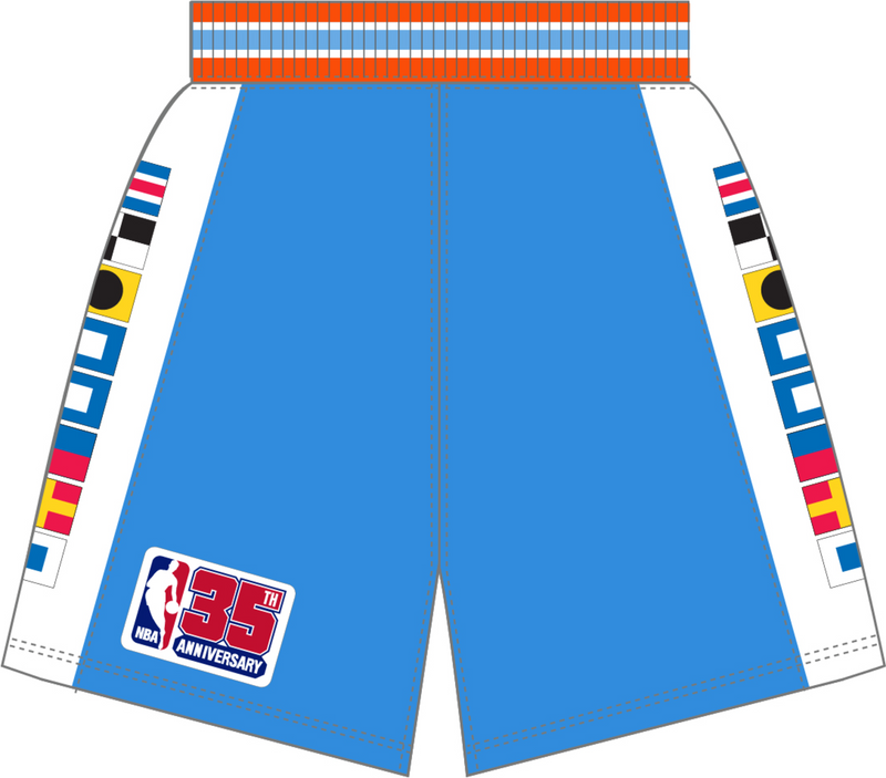 Mitchell & Ness San Diego Clippers 1980 Columbia Blue Authentic Shorts