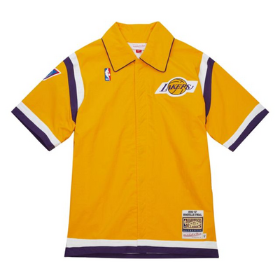 Mitchell & Ness Shaquille O'neal Shaquille O'Neal Los Angeles Lakers 1996 Light Gold Shooting Shirt