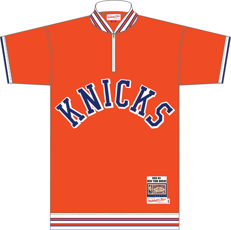Mitchell & Ness New York Knicks 1968 Orange Shooting Shirt