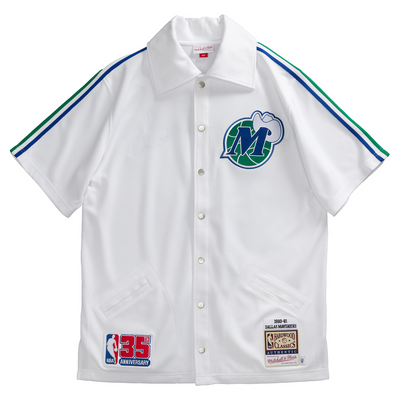 Mitchell & Ness Dallas Mavericks White Authentic Shooting Shirt 80