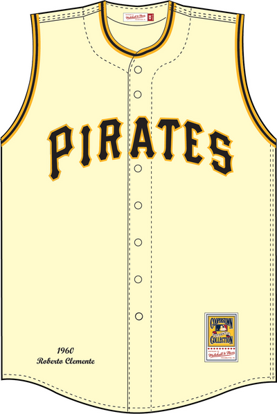 Mitchell & Ness Roberto Clemente Roberto Clemente Pittsburgh Pirates 1960 Cream Vest