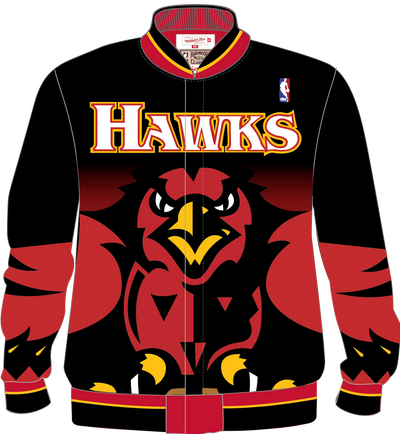 Mitchell & Ness Atlanta Hawks Black Authentic Warm-Up Jacket 95