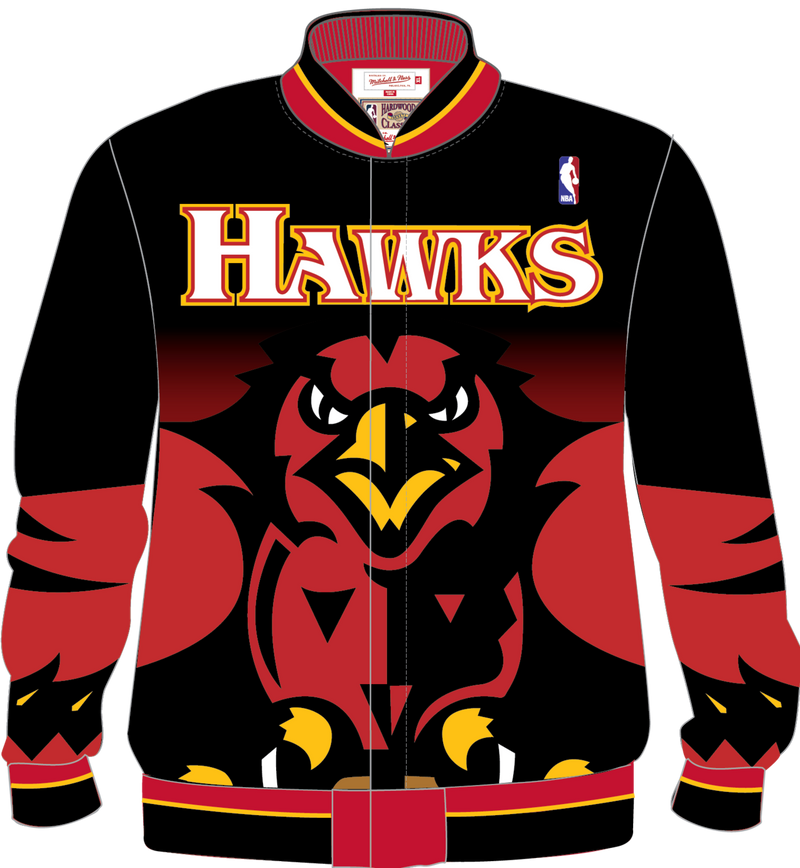 Mitchell & Ness Atlanta Hawks Black Authentic Warm-Up Jacket 95