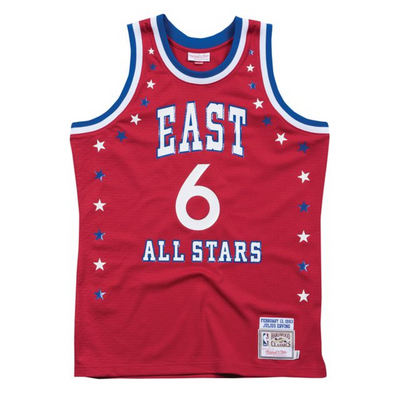 Mitchell & Ness Julius Erving All-Star 1983 Red East Authentic Jersey