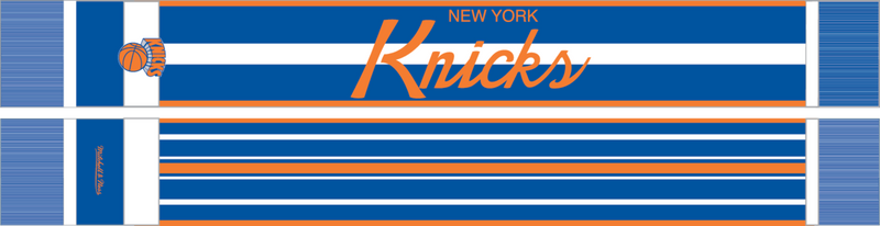 Mitchell & Ness New York Knicks Orange Msg Color Blocked Script Scarf