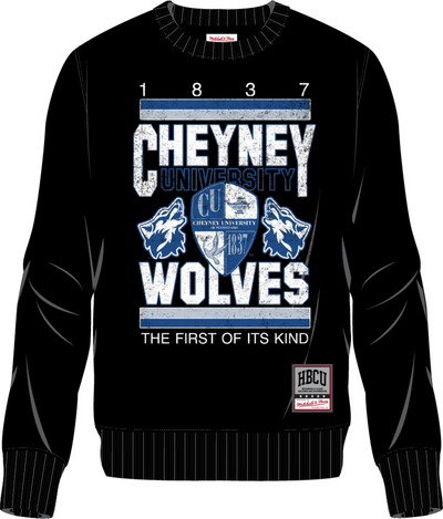 Mitchell & Ness Cheyney University of Pennsylvania Black Pride Crew Sweatshirt