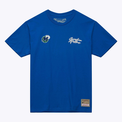 Mitchell & Ness Dallas Mavericks Blue My Towns Politics Type T-Shirt