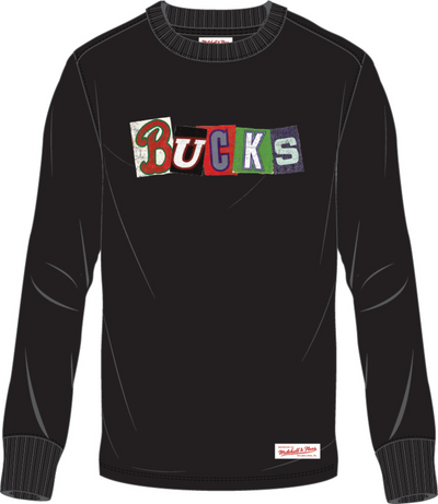Mitchell & Ness Milwaukee Bucks Black Era Collage
