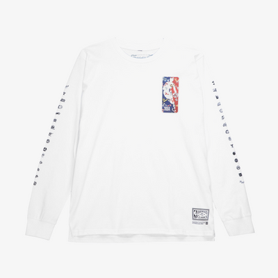 Mitchell & Ness M&N NBA White Hank Willis Thomas Long Sleeve