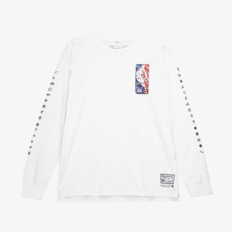 Mitchell & Ness M&N NBA White Hank Willis Thomas Long Sleeve