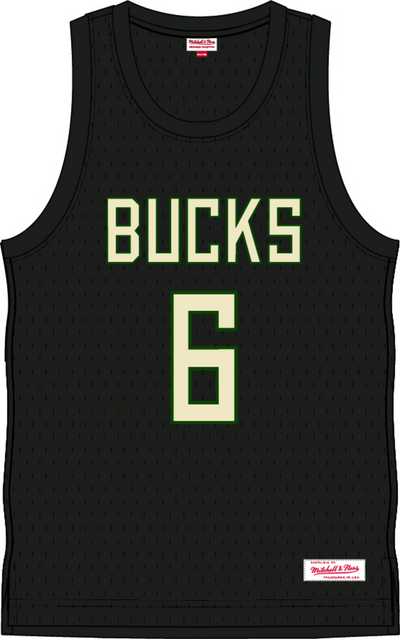 Mitchell & Ness Milwaukee Bucks Black in Six Swingman