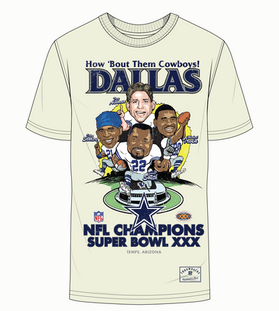 Mitchell & Ness Dallas Cowboys 1995 Cream Retro Champions Sb Xxx