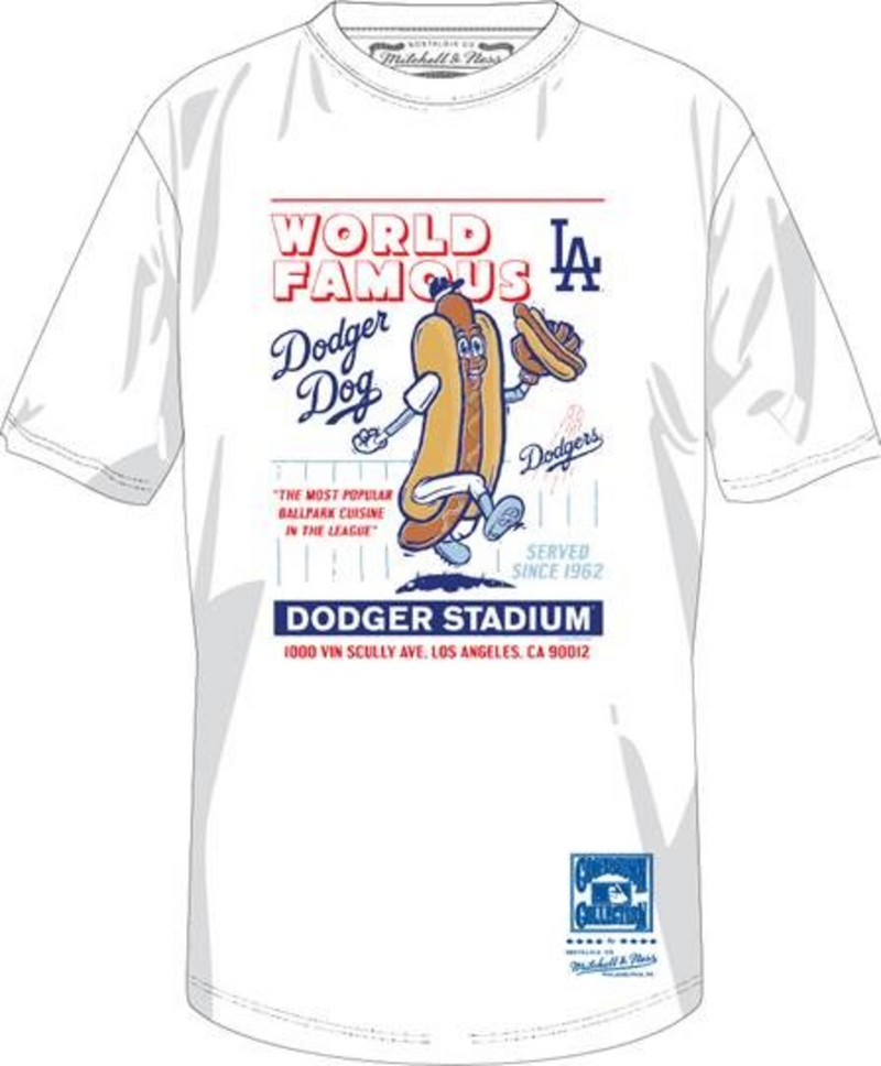 Mitchell & Ness Los Angeles Dodgers White LA Dodger Dog