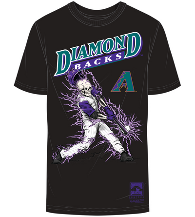 Mitchell & Ness Arizona Diamondbacks Black Electric T-Shirt