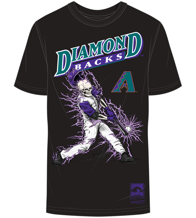 Mitchell & Ness Arizona Diamondbacks Black Electric T-Shirt