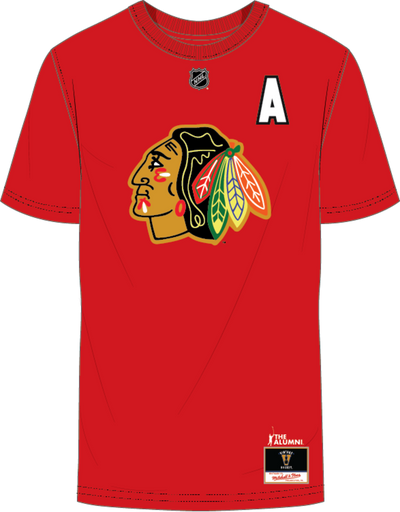 Mitchell & Ness Chris Chelios Chicago Blackhawks Red N&n T-Shirt